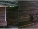 Build balustrading & flip-top bench/storage area